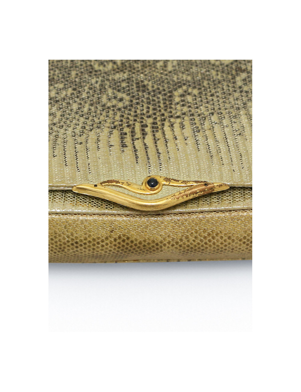 Sac Cartier lézard écailles dorées vintage, une pièce exceptionnelle