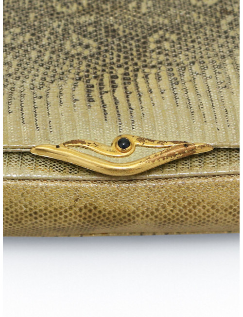 Sac CARTIER écailles de lézard dorées à l'or