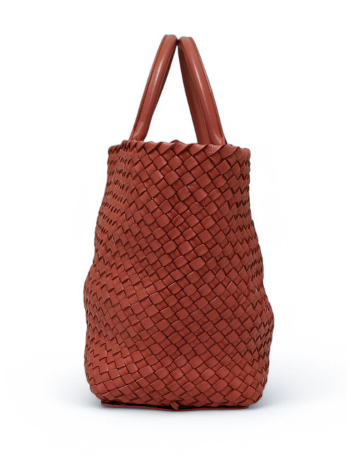 Cabas BOTTEGA VENETA cuir vieux rose