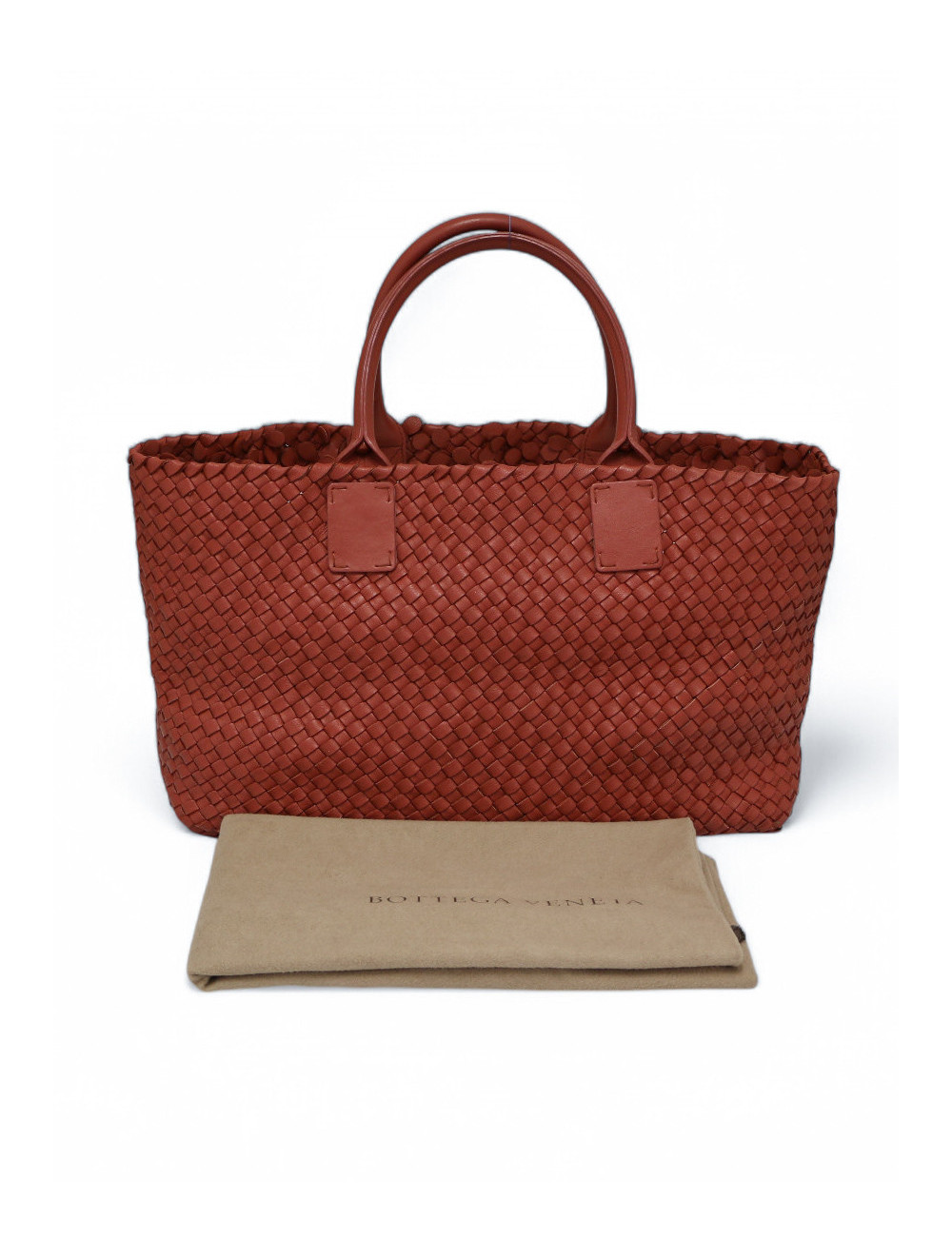 Cabas BOTTEGA VENETA cuir vieux rose