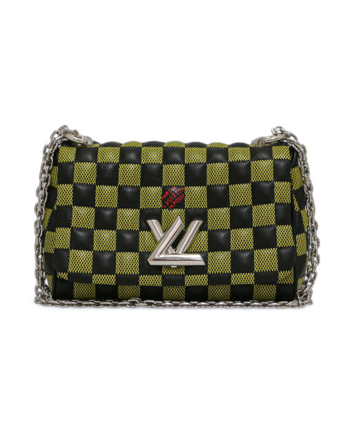 Twist LOUIS VUITTON sac BB  Damier cuir de veau