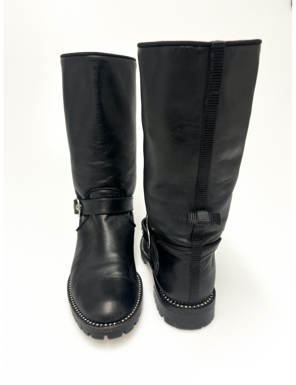 Boots Dior T 36,5 cuir d'agneau lisse : livraison gratuite en Europe