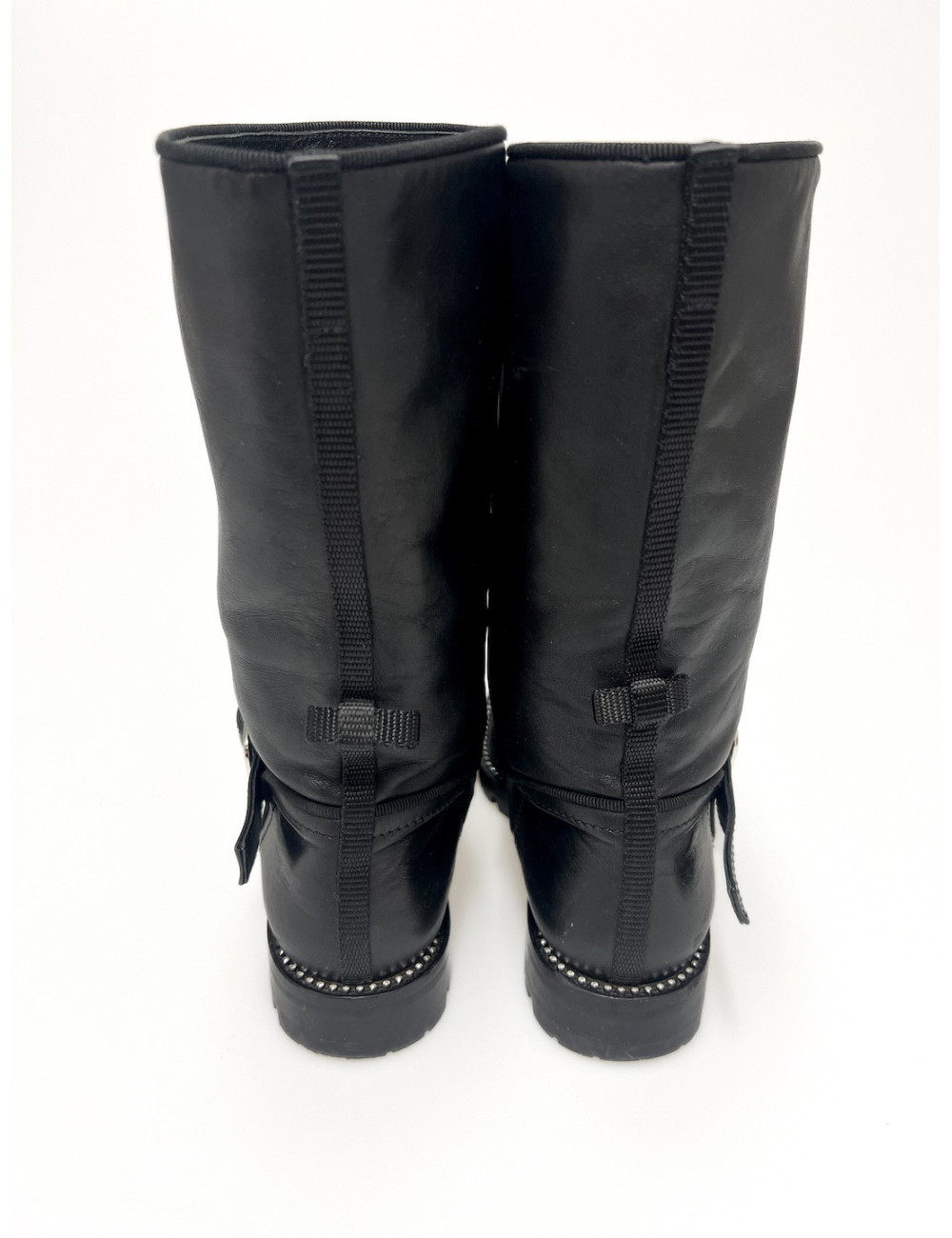 Boots Dior T 36,5 cuir d'agneau lisse : livraison gratuite en Europe