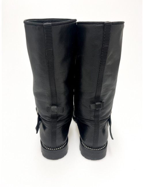 Boots Dior T 36,5 cuir d'agneau lisse : livraison gratuite en Europe