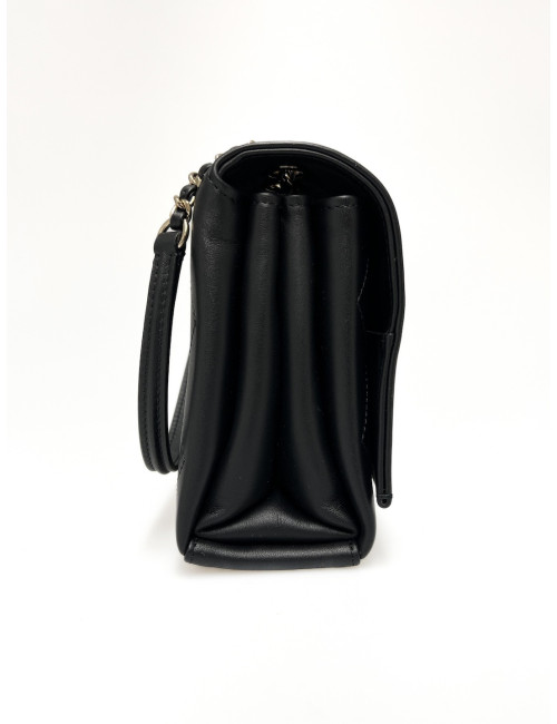 Sac CHANEL cuir à rabat noir