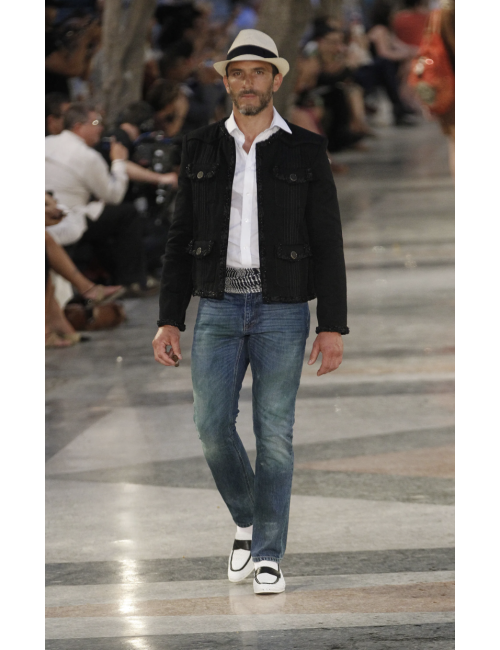 Par Karl LAGERFELD Veste denim CHANEL T 38 Paris Cuba