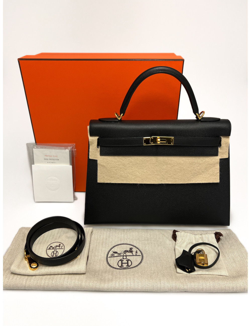 ac Kelly 32 sellier HERMES epsom