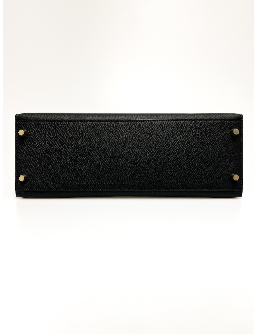 Sac Kelly 32 sellier noir Hermès cuir epsom d'occasion disponible