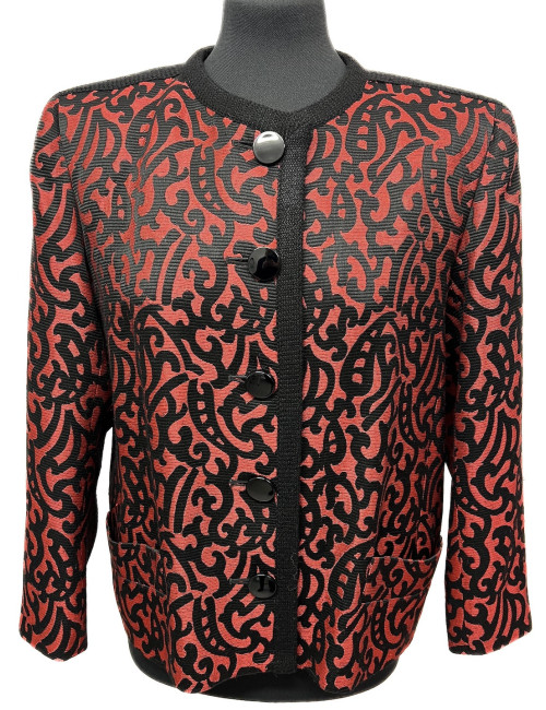 Veste YSL "Les Chinoises" rouge et noir