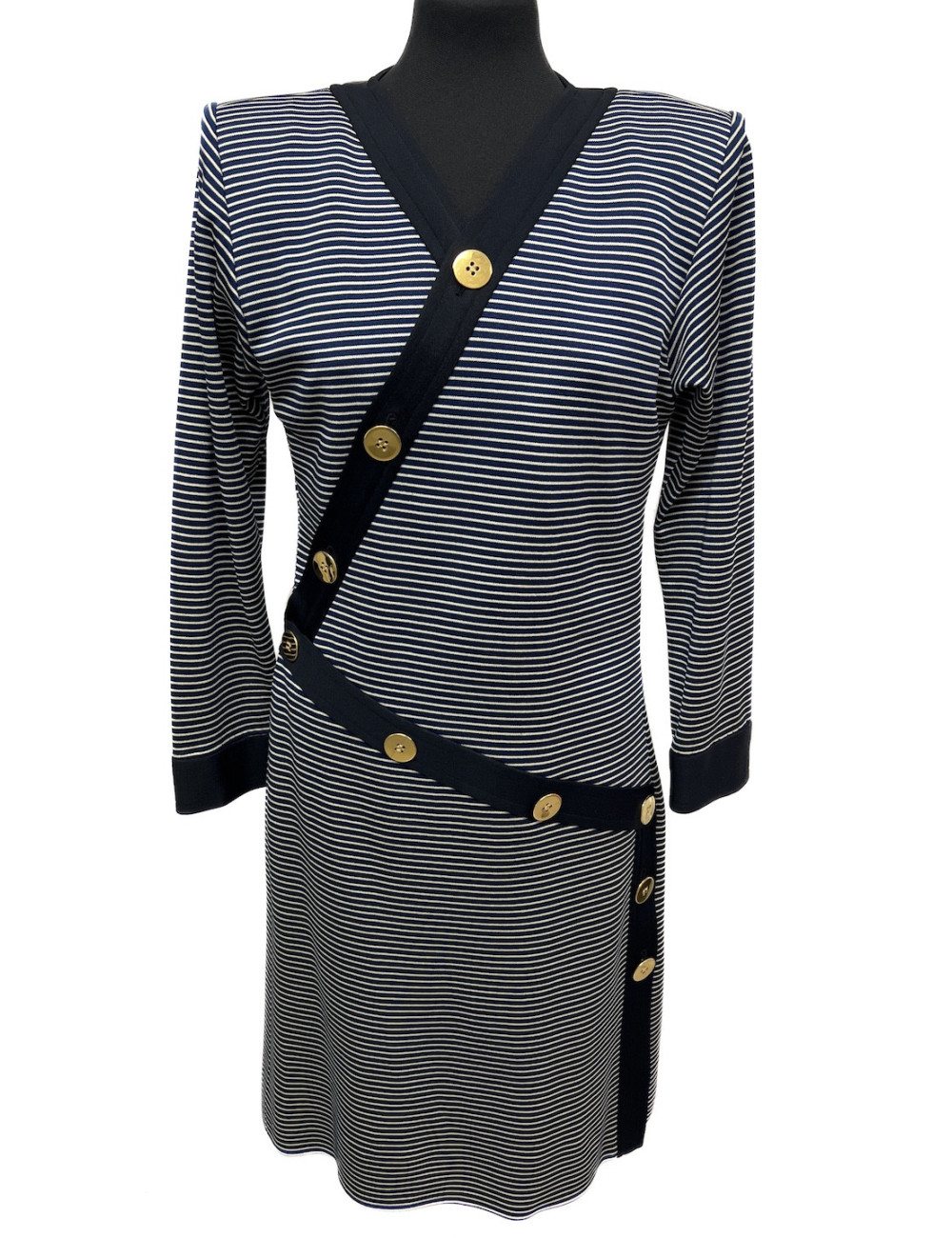 ROBE YSL YVES SAINT LAURENT rayé