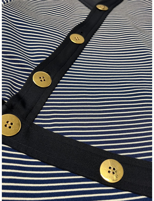 ROBE YSL YVES SAINT LAURENT rayé