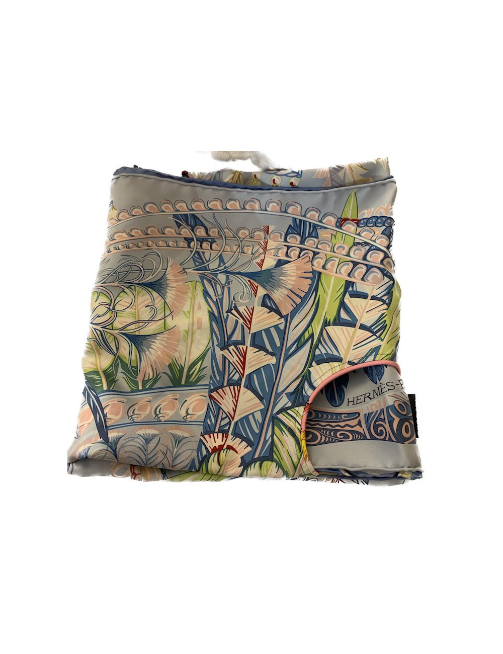 Gilet réversible HERMES double carré "Danse pacifique" "Grand Tralala"