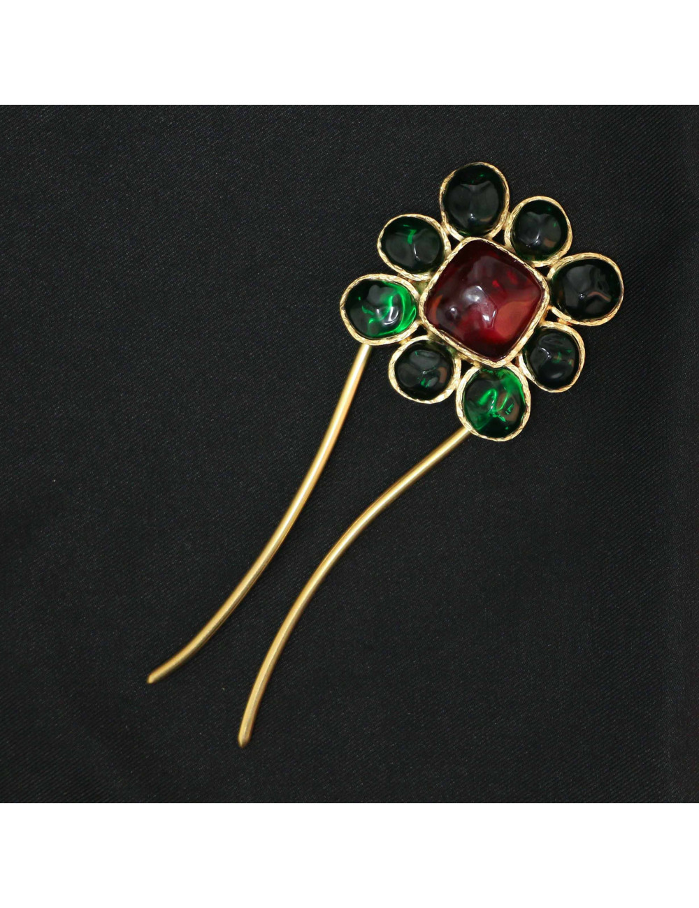 Bijou de cheveux MARGUERITE DE VALOIS pâte de verre, en stock