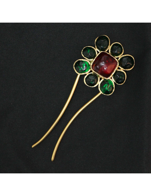 Bijou de cheveux MARGUERITE DE VALOIS pâte de verre, en stock