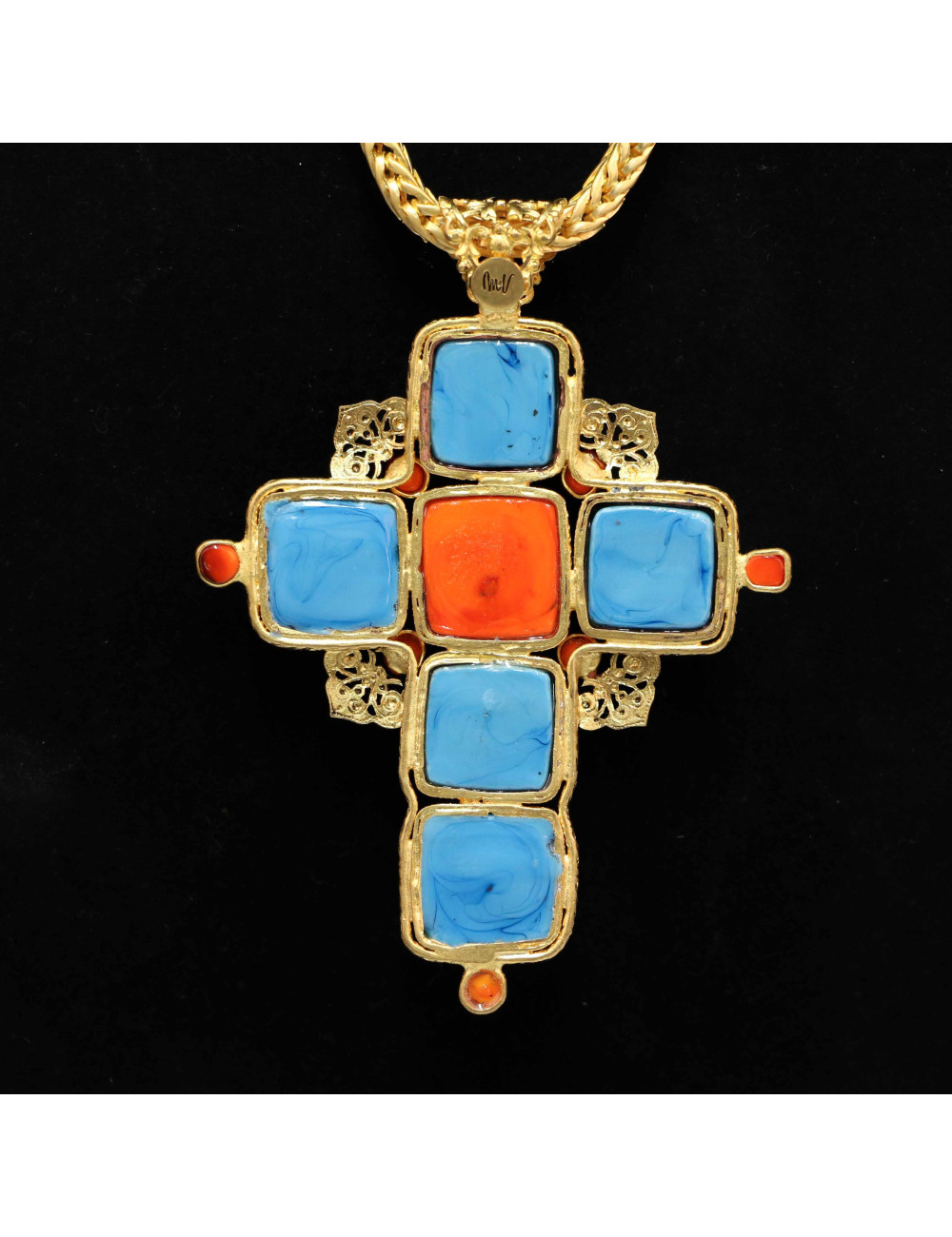 Sautoir MARGUERITE DE VALOIS pâte de verre