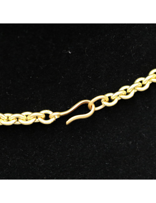 Longue croix MARGUERITE DE VALOIS pate de verre perles