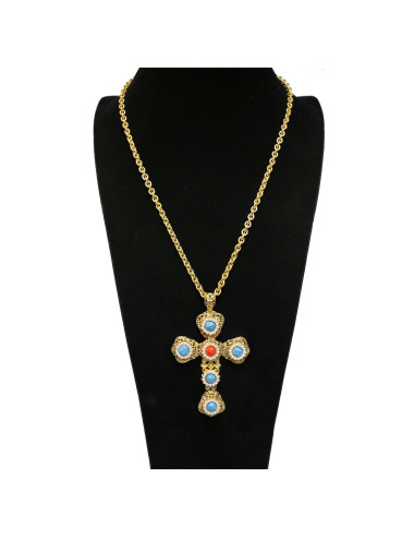 Sautoir croix MARGUERITE DE VALOIS 2