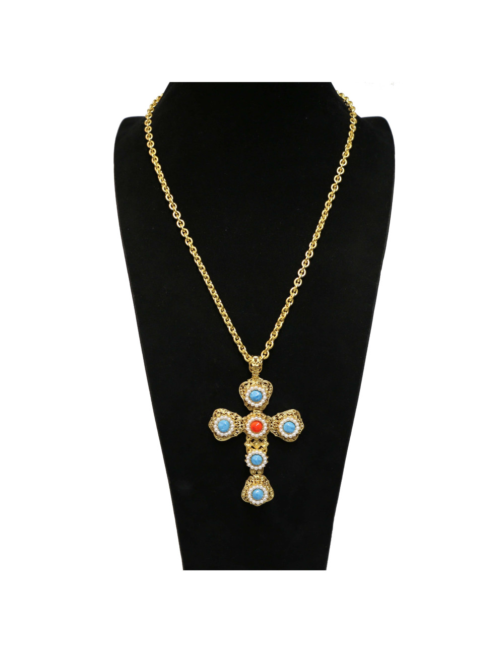 Sautoir croix MARGUERITE DE VALOIS