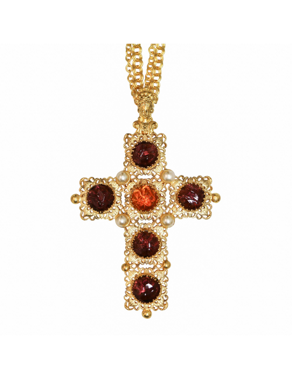 Sautoir MARGUERITE DE VALOIS croix