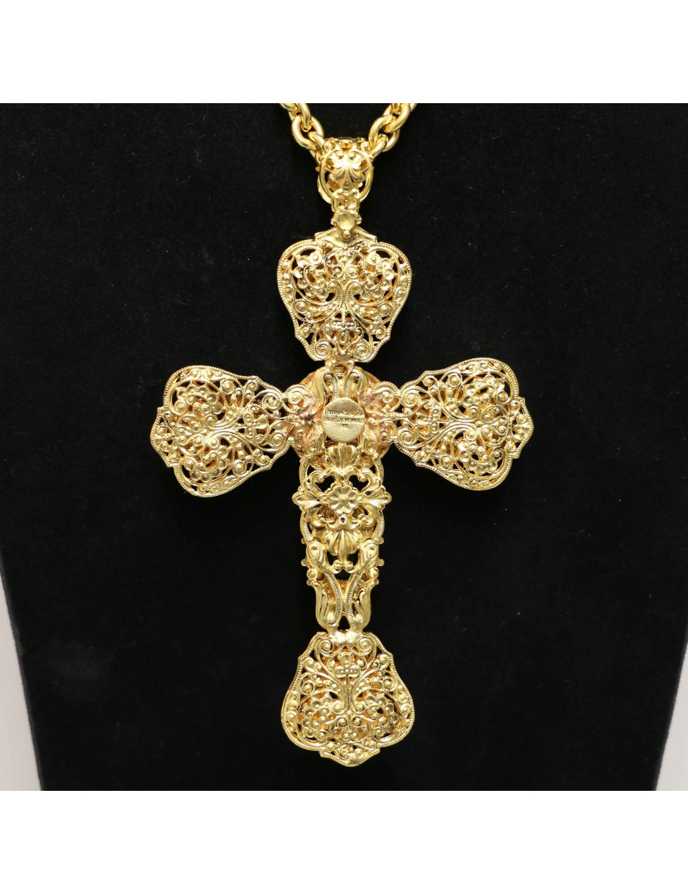 Croix MARGUERITE DE VALOIS pâte de verre