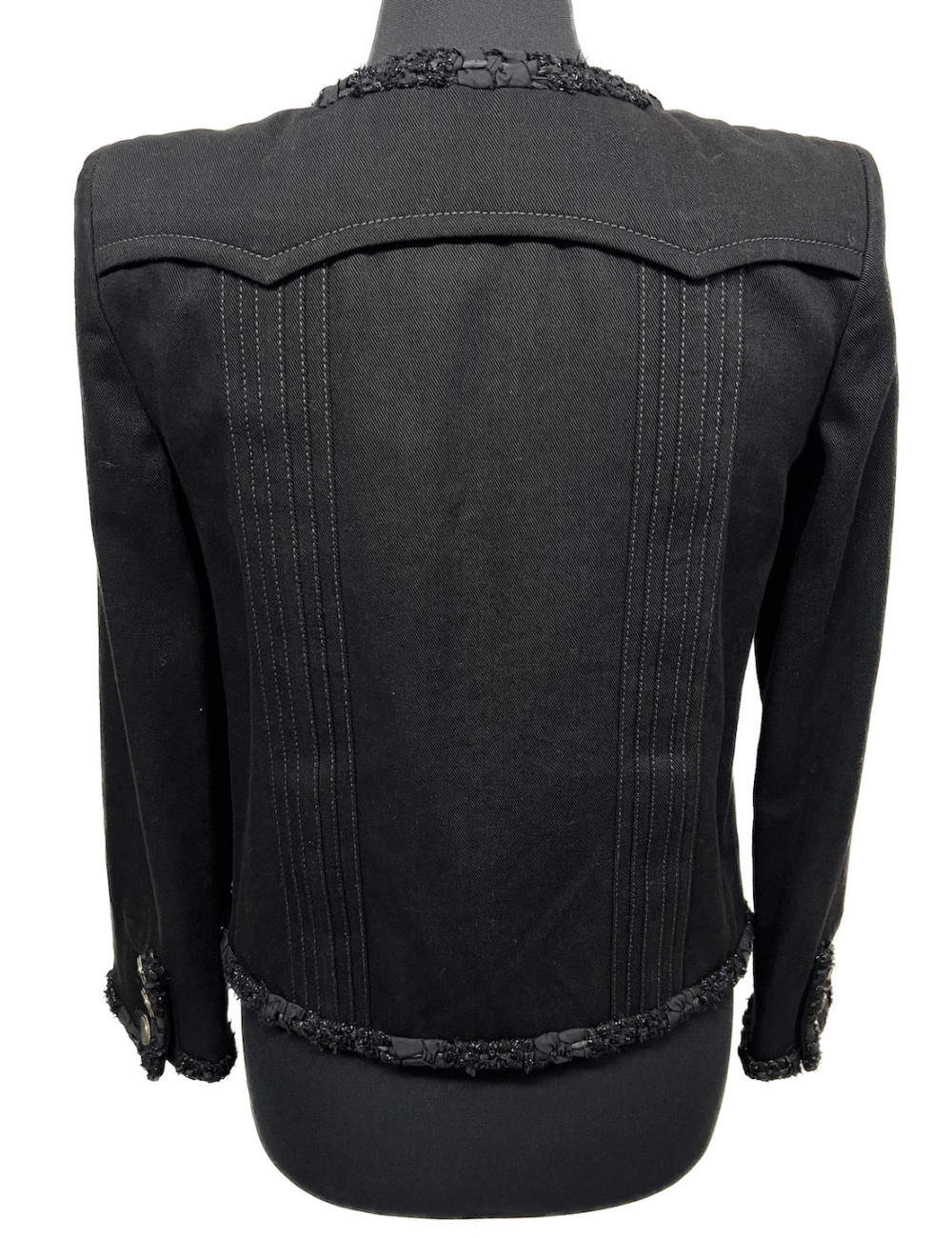 Par Karl LAGERFELD Veste denim CHANEL T 38 Paris Cuba