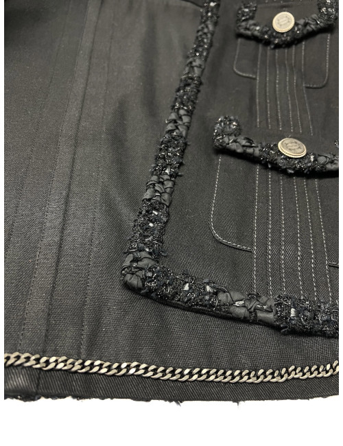 Par Karl LAGERFELD Veste denim CHANEL T 38 Paris Cuba