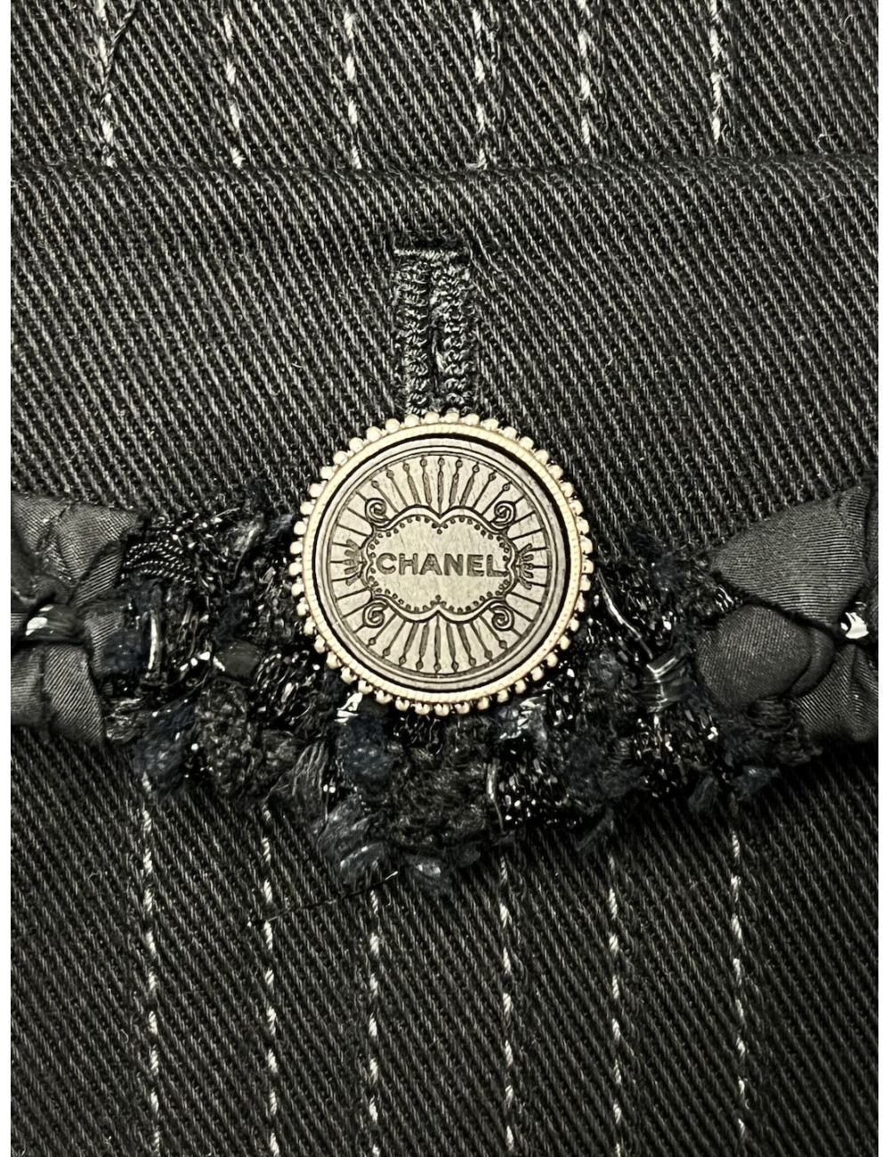 Par Karl LAGERFELD Veste denim CHANEL T 38 Paris Cuba