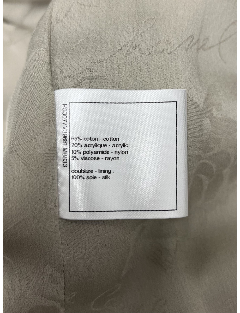 Veste tweed CHANEL T50