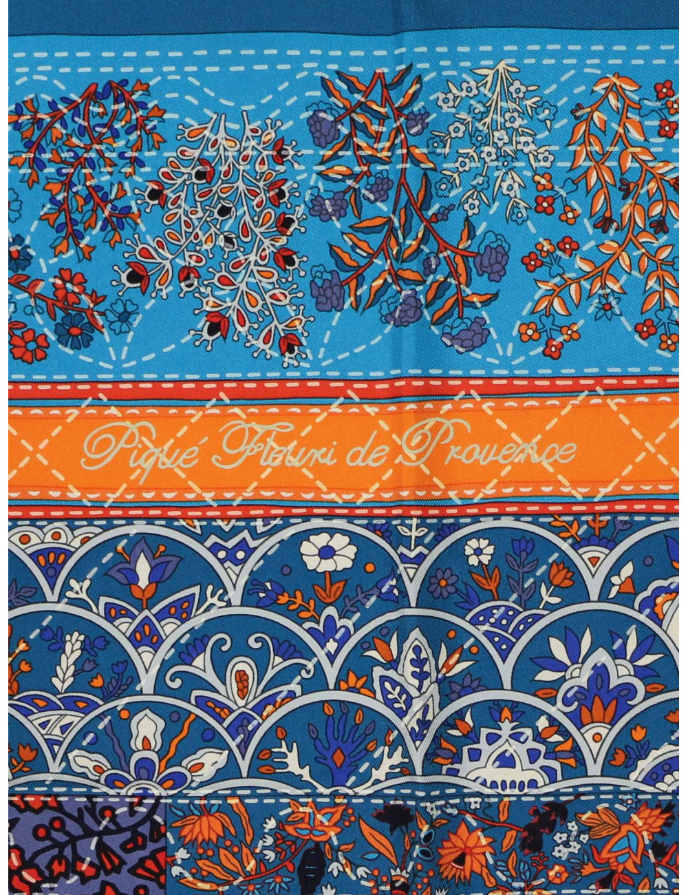 Carré Piqué fleuri de Provence HERMES