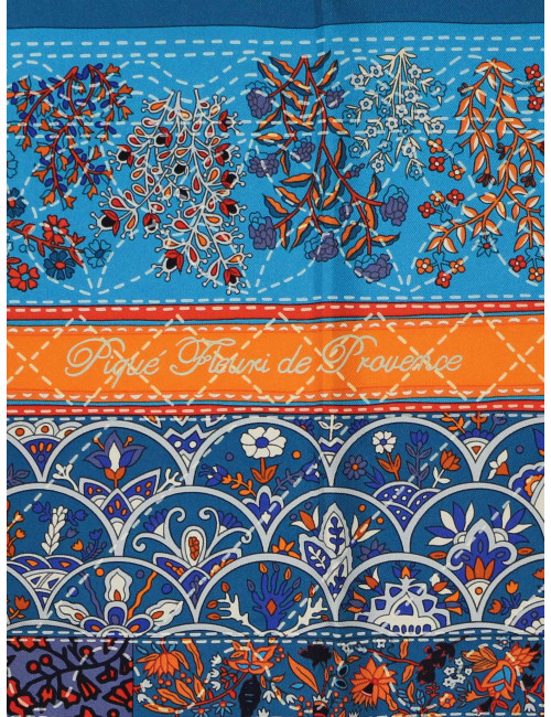 Carré Piqué fleuri de Provence HERMES