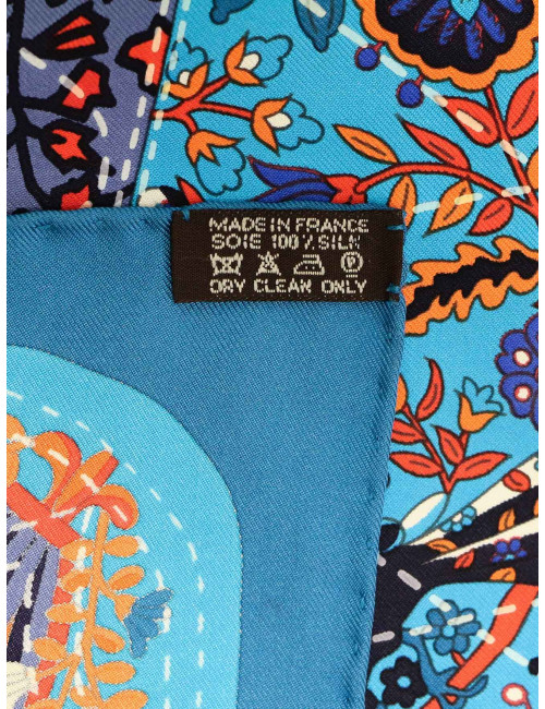 Carré Piqué fleuri de Provence HERMES