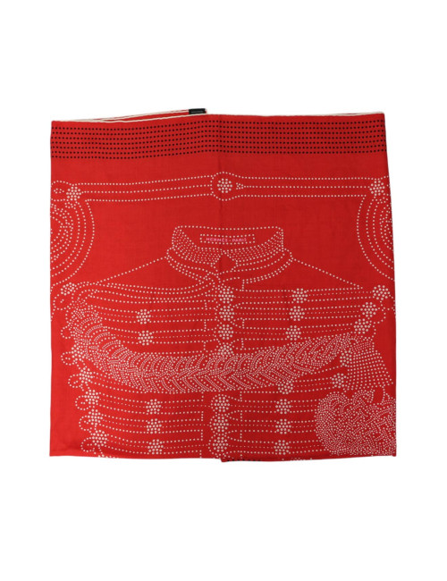 Châle HERMES Brandbourgs rouge