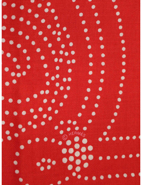 Châle HERMES Brandbourgs rouge