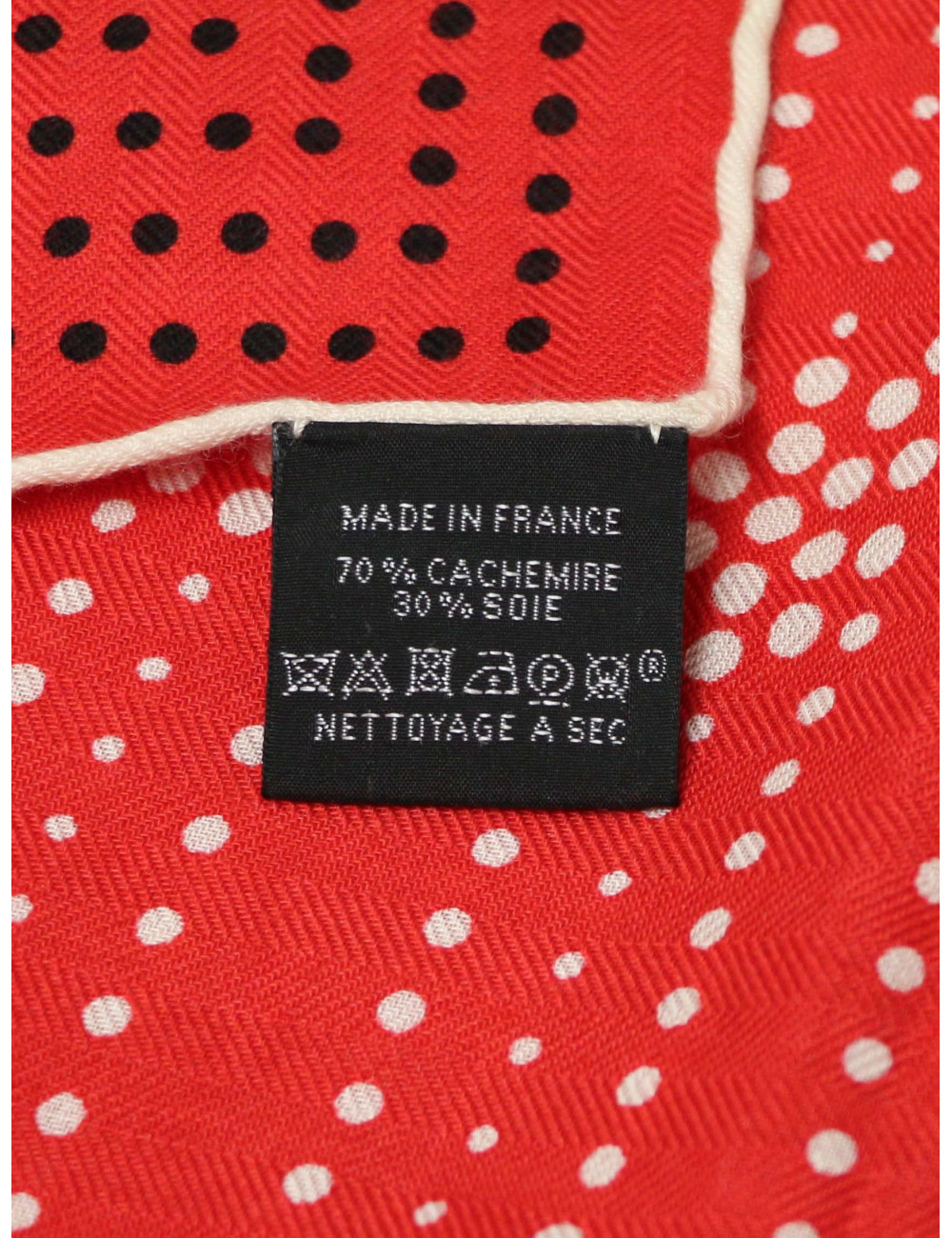Châle HERMES Brandbourgs rouge