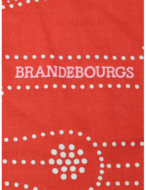 Châle HERMES Brandbourgs rouge