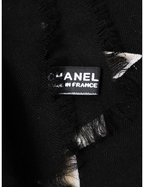 Foulard Chanel Paris-Moscou noir 2008 : occasion certifiée authentique
