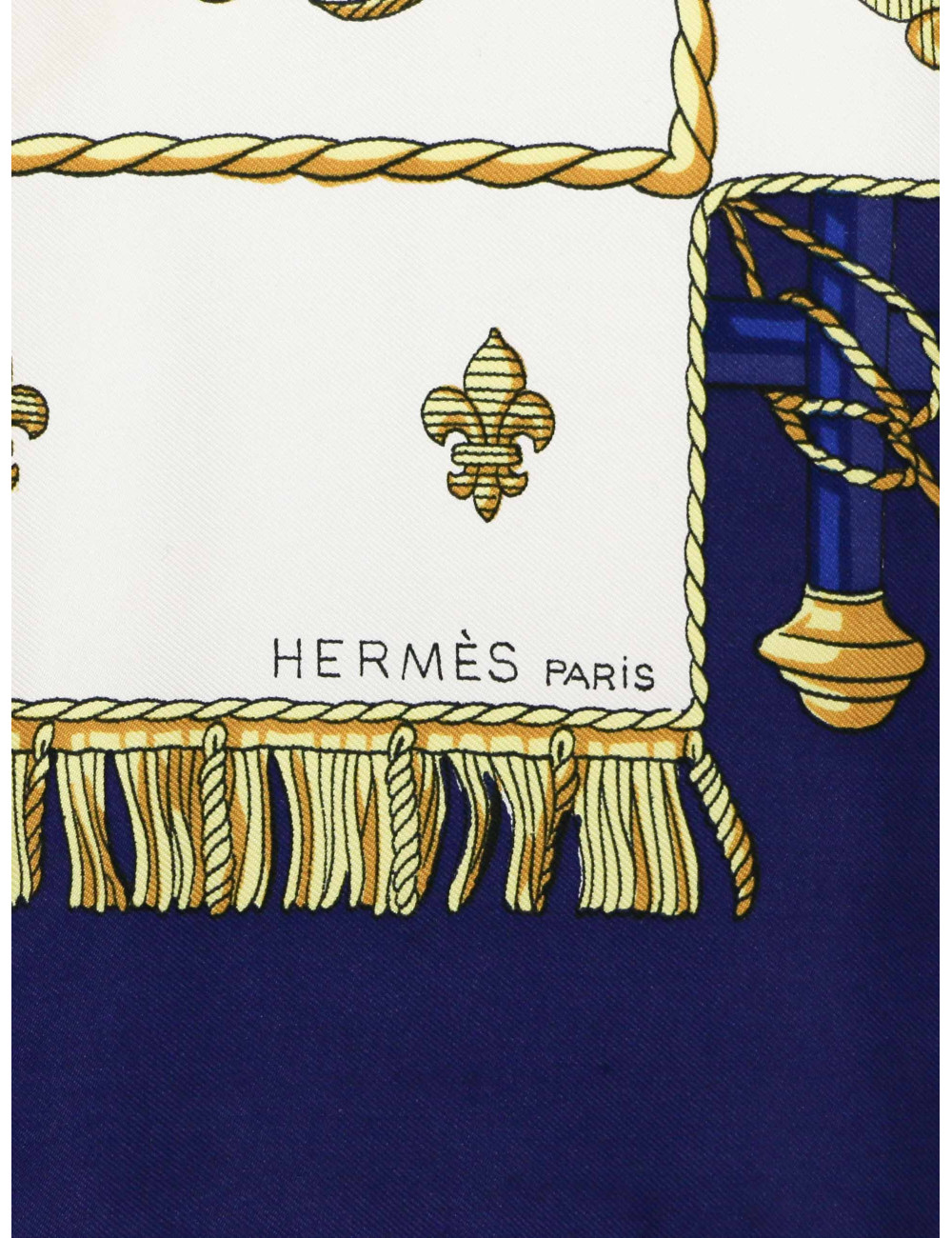 Hermès Vue du carrosse de la galère la réale en soie, dessiné en 1953