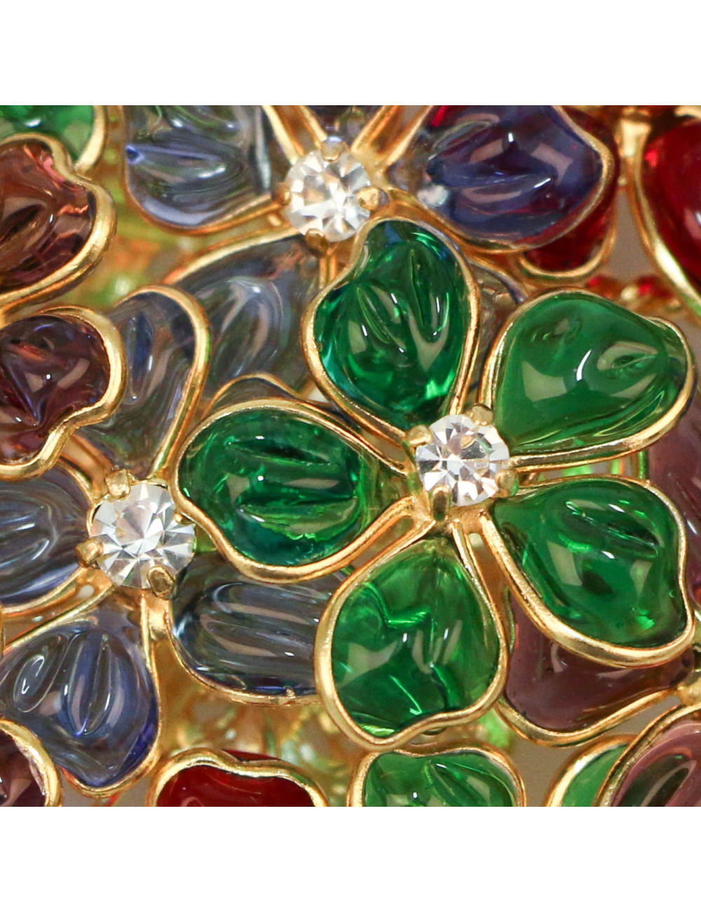 Pendentif broche MARGUERITE DE VALOIS "Bouquet de fleurettes"