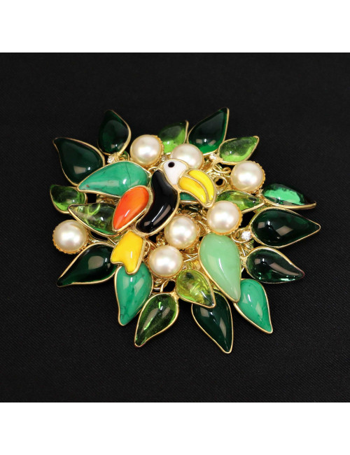 Pendentif Marguerite de Valois Oiseau de paradis, production française