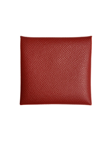 Porte monnaie Bastia HERMES rouge 2