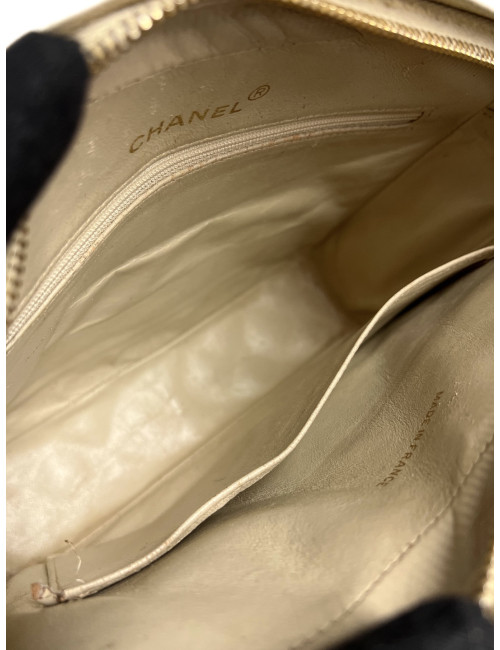 Sac caméra caviar beige CHANEL