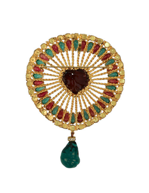 Broche pendentif coeur MARGUERITE DE VALOIS