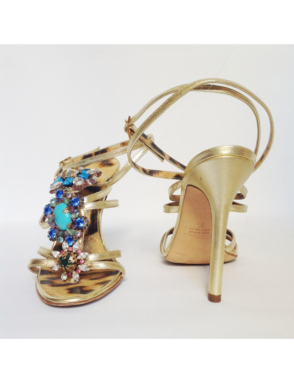 Sandales hautes ROBERTO CAVALLI bijou