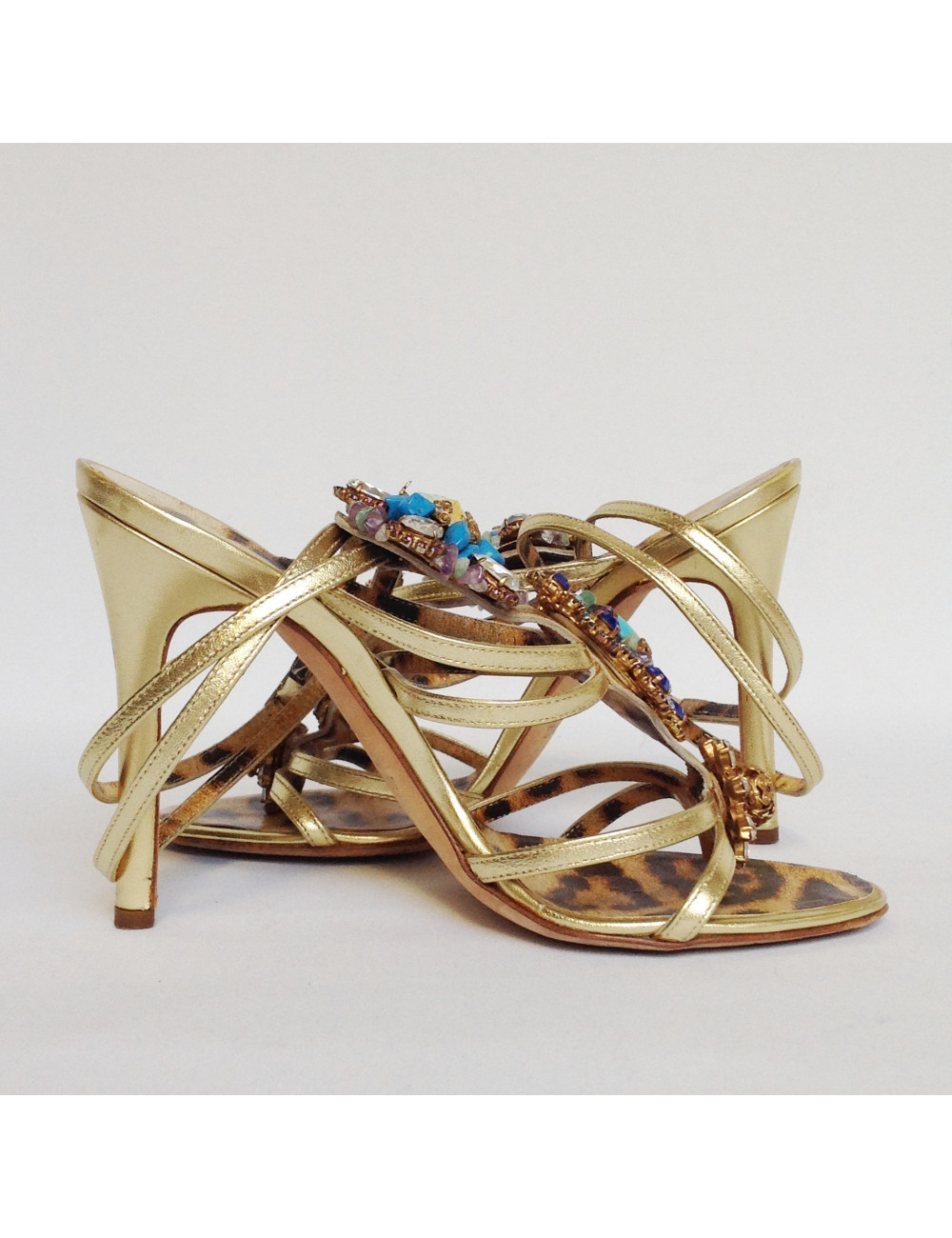 Sandales hautes ROBERTO CAVALLI bijou