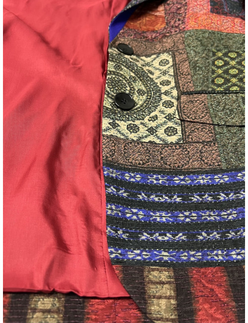 Blazer ETRO soie imprimé multicolore
