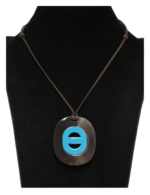 Pendentif Fidelio Virage HERMES corne de buffle laquée