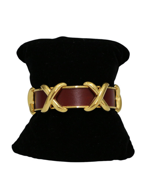 Bracelet Hermès Croisillons vintage disponible en seconde main de luxe