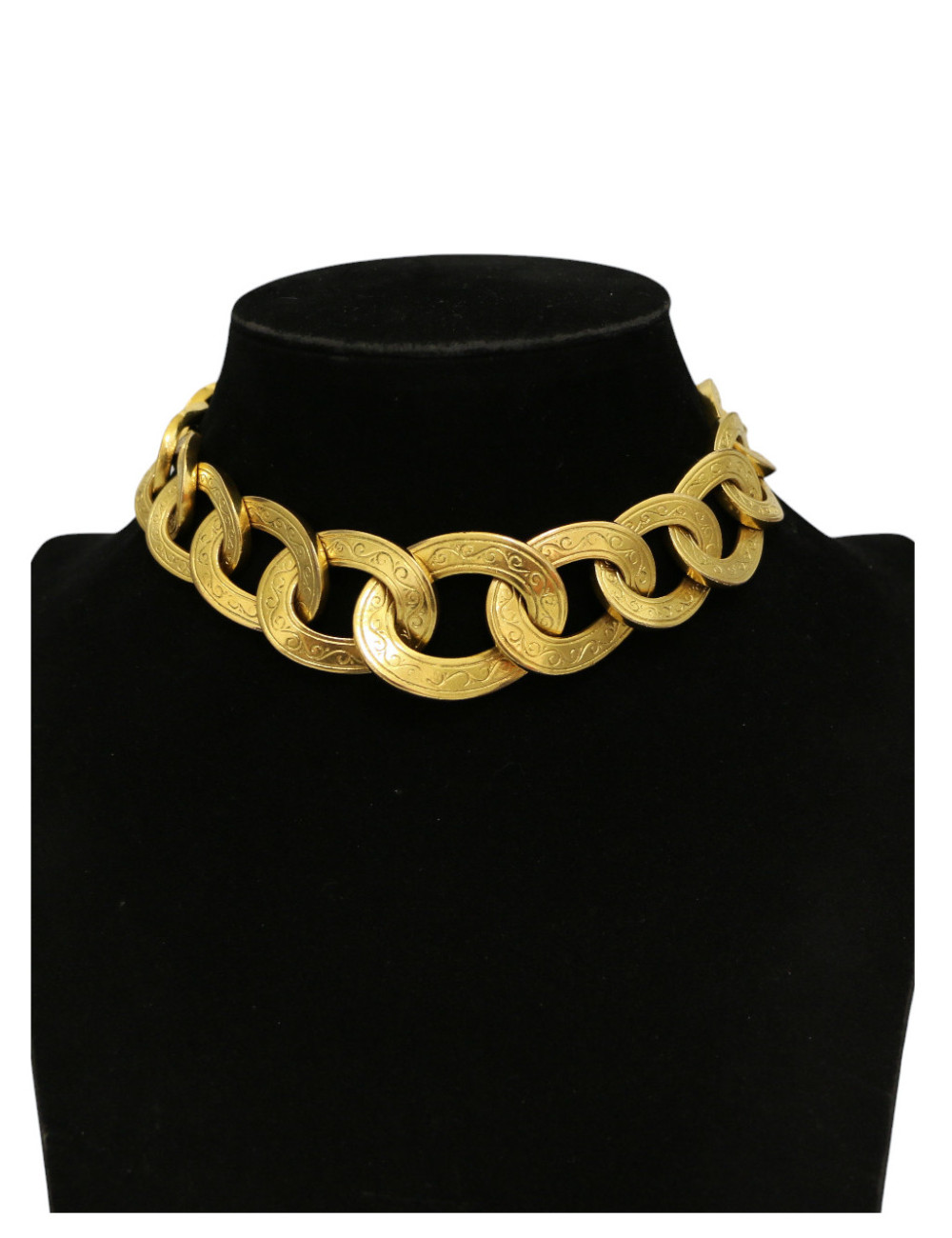 Collier ras de cou YSL par GOOSSENS doré