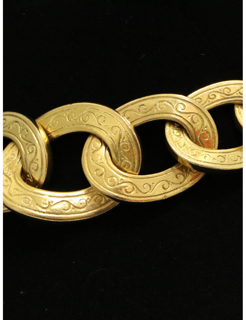 Collier ras de cou YSL par GOOSSENS doré