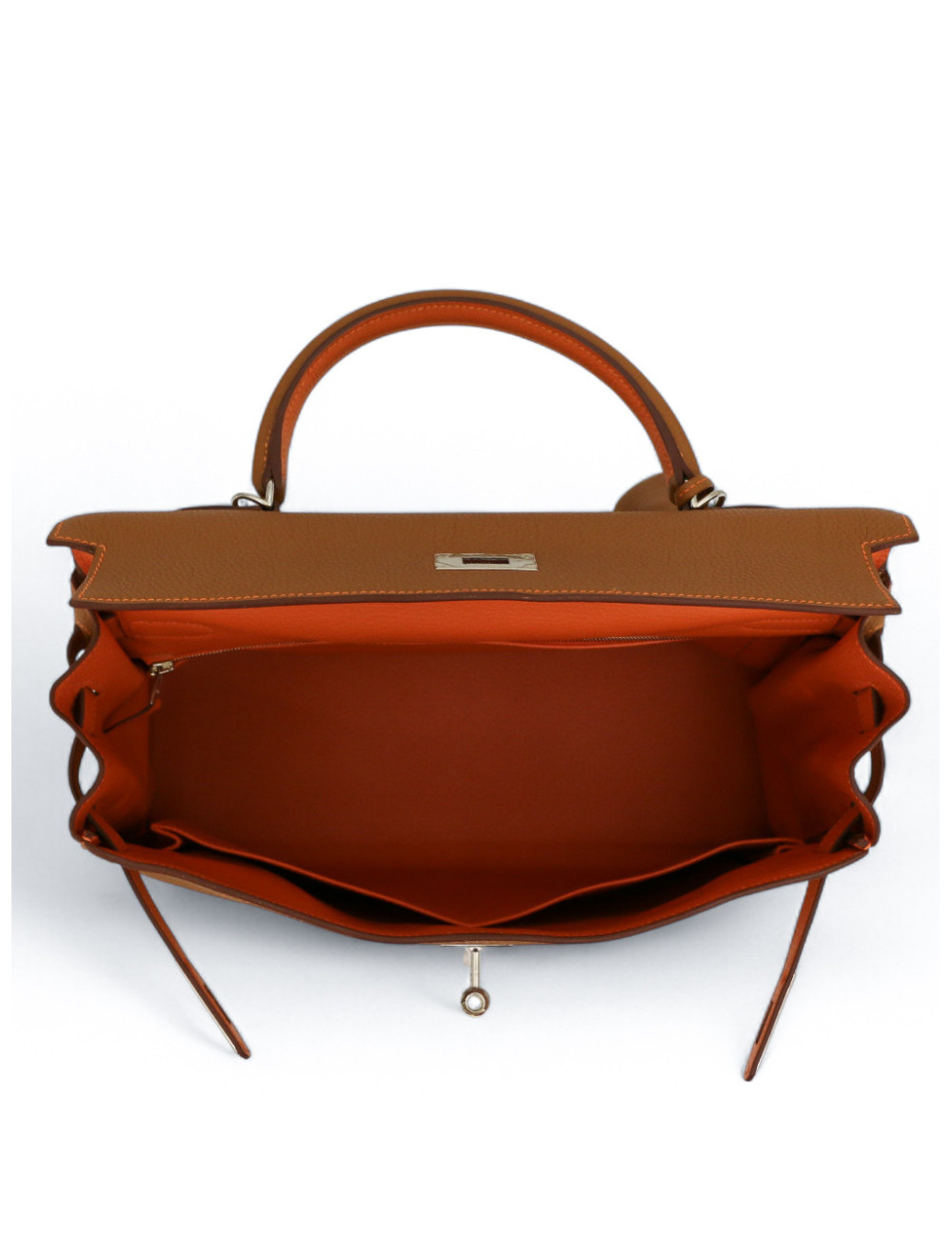 Sac Kelly bicolore 35 HERMES cuir togo